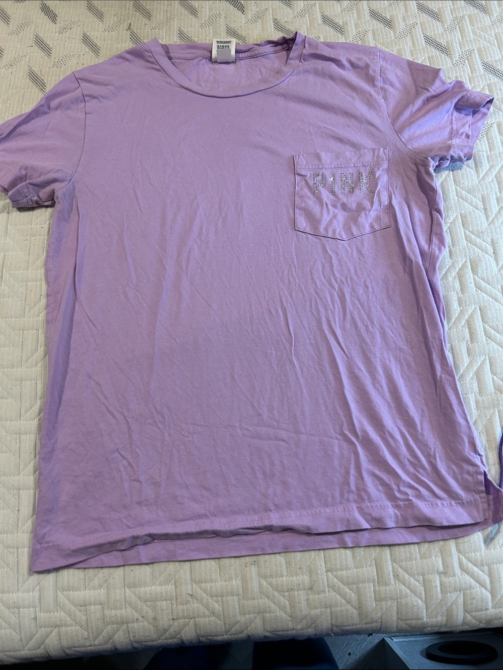 PINK Victoria's Secret Lavender Logo Tee